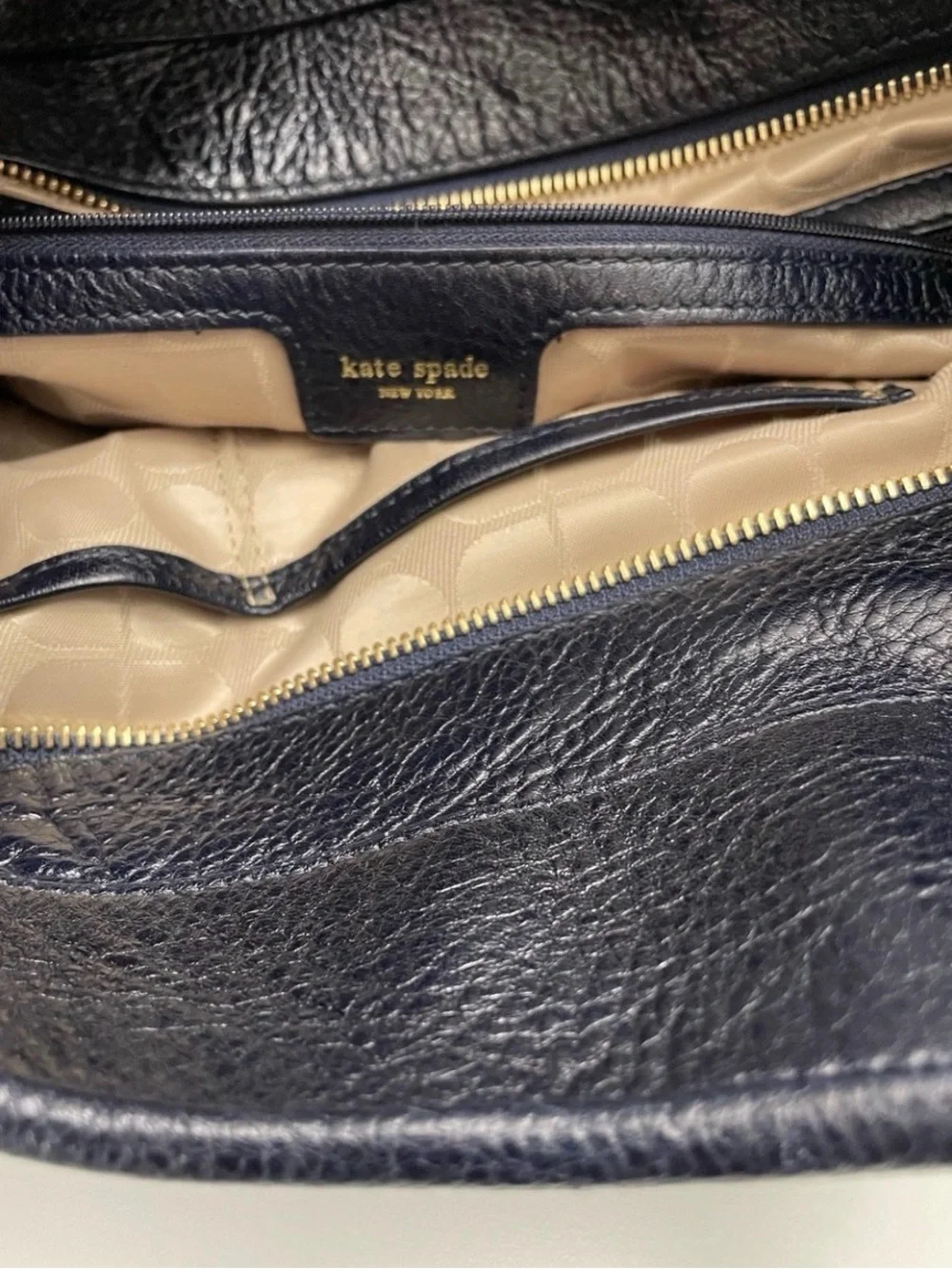 kate spade Black Braided-Handle Leather Tote